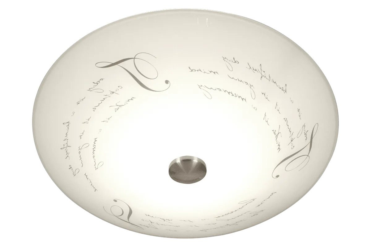 Aneta Lighting - Skrift Ø50 - Takplafond - Vit