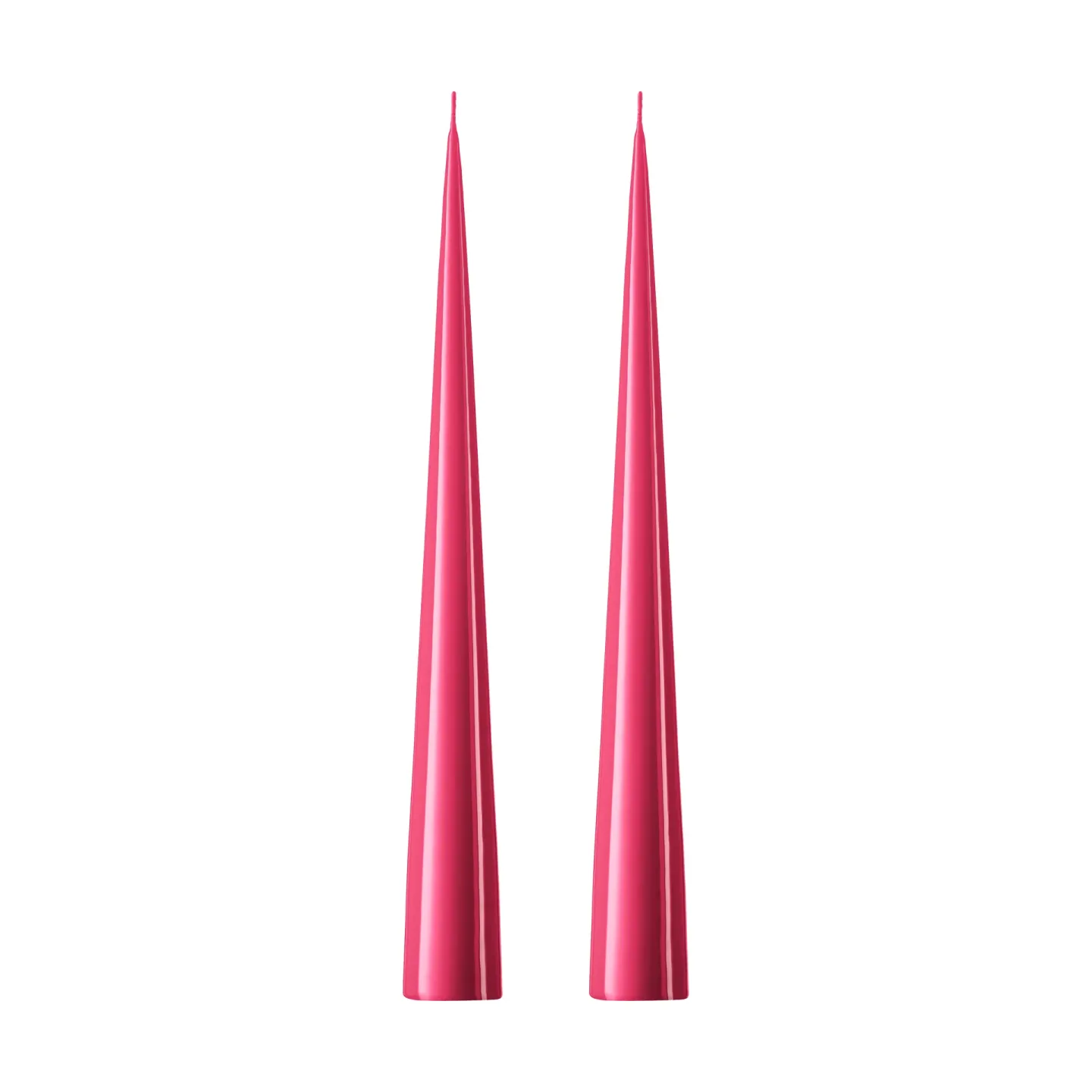 ester & erik ester & erik Kegelkerze 37cm 2er Pack lackiert Deep pink 41/2