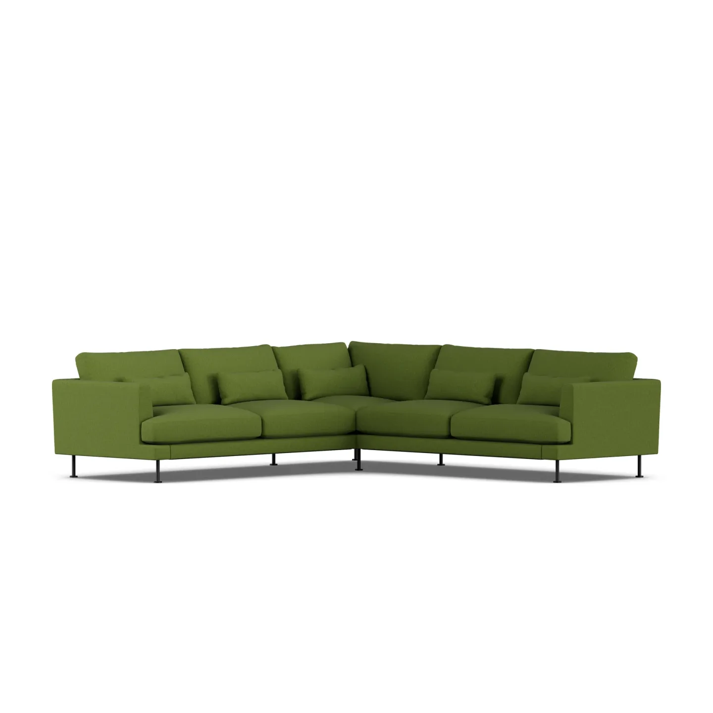 1898 Bredhult soffa Luiza Green 3975-svart stål, hörnsoffa F