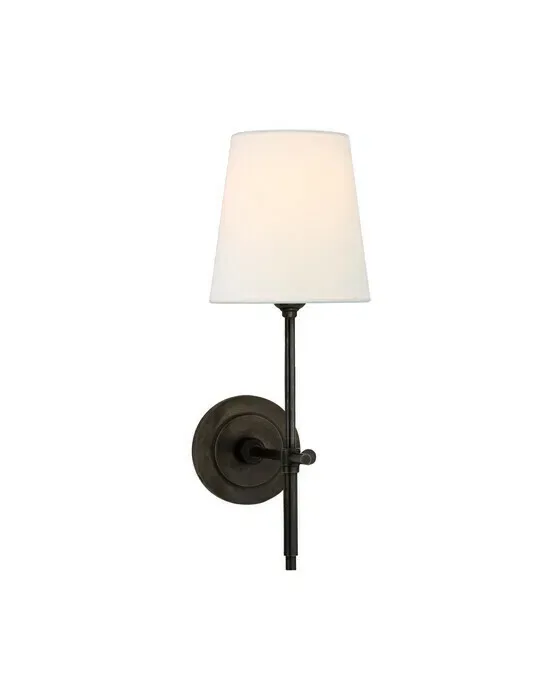 Bryant væglampe bronze/hør