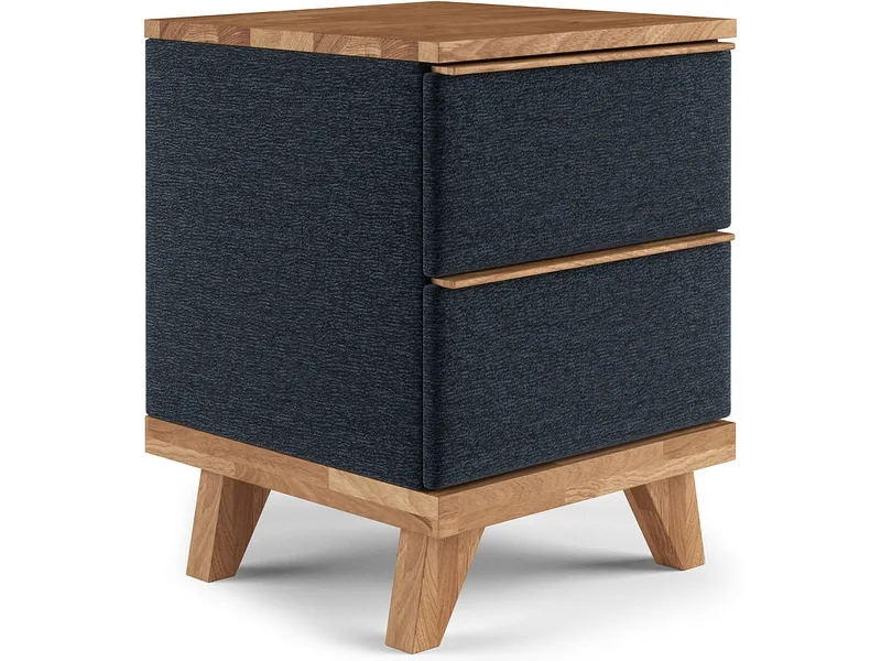 Nachttisch SWISS HOME STYLE ONYX 43x45x57cm blau massives holz