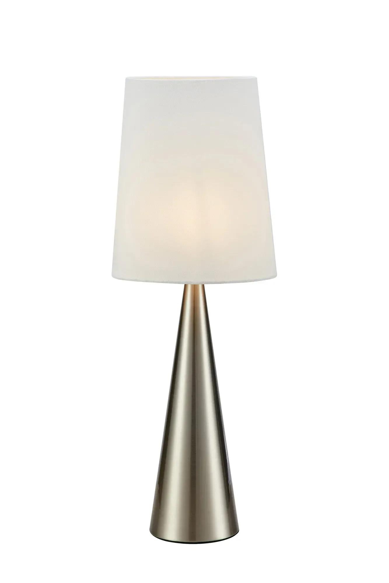 Conus Tischlampe Nickel
