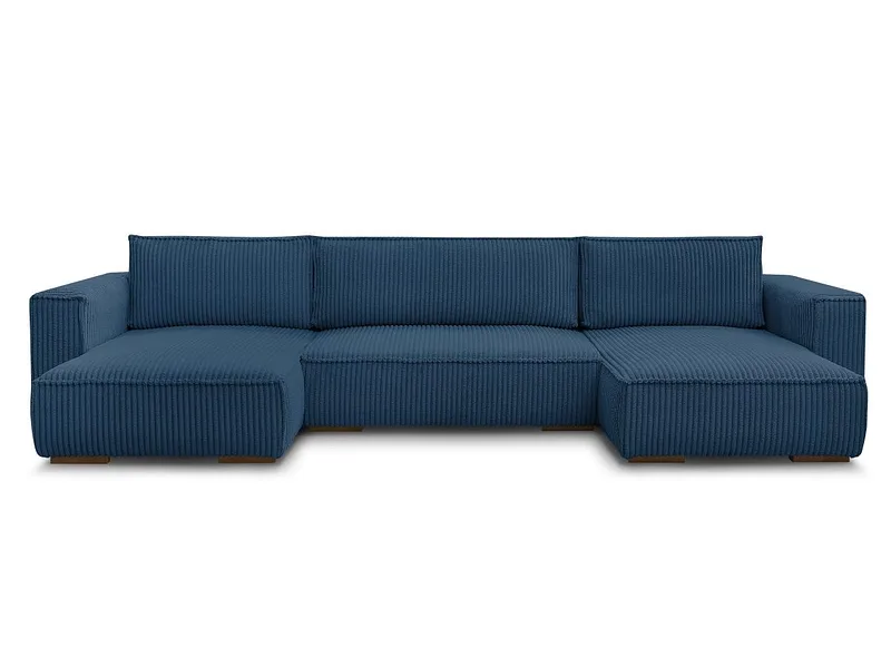 Wohnlandschaft BOBOCHIC CHELSEA Cord-Stoff dunkelblau