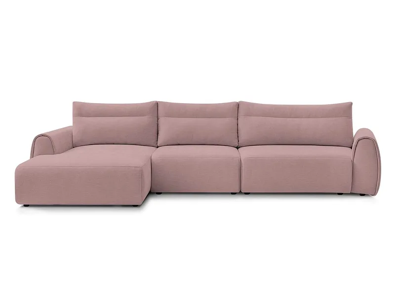 Ecksofa BOBOCHIC ADEN Stoff rosa