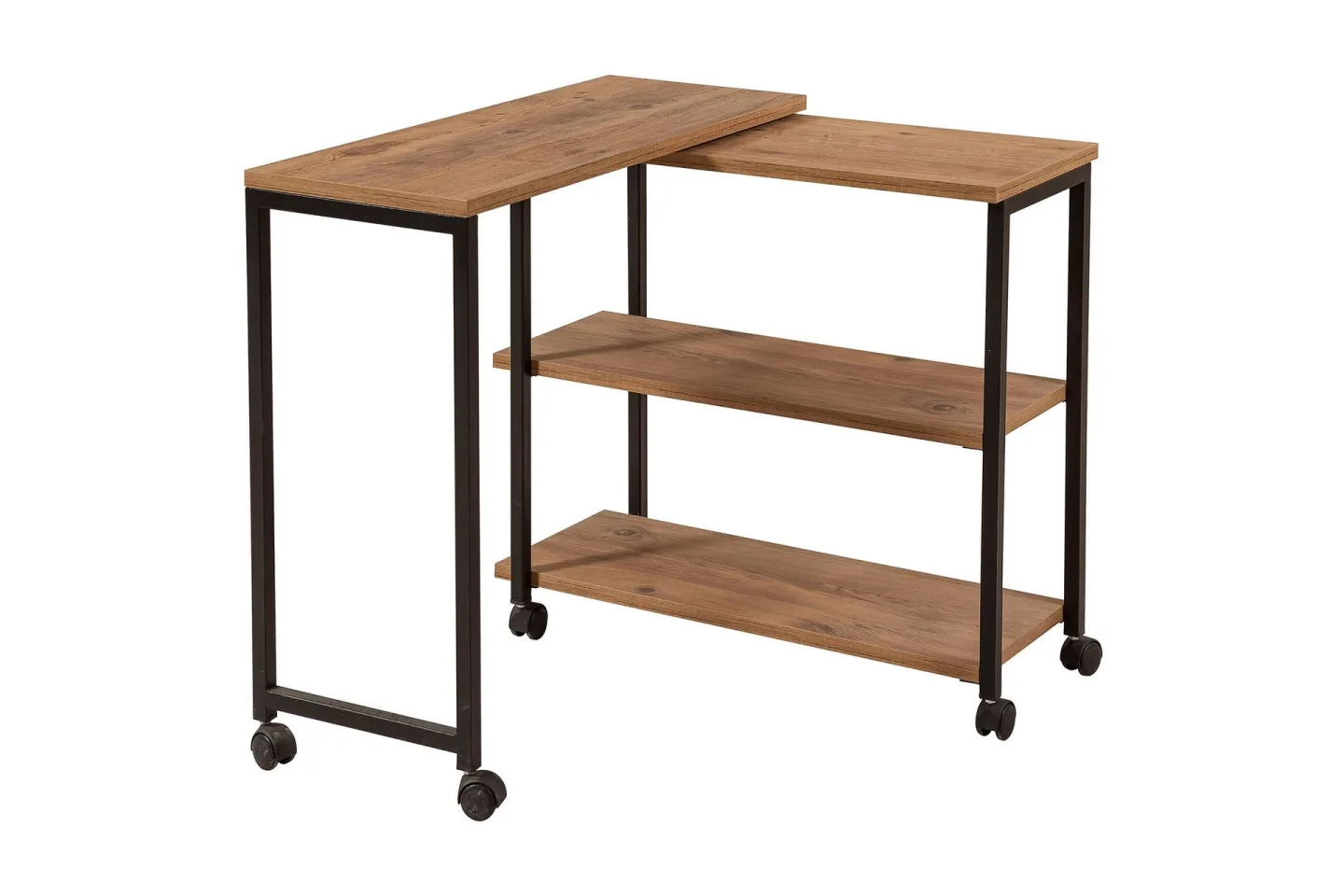 Lantenot Sidobord 76 cm - Natur/Svart