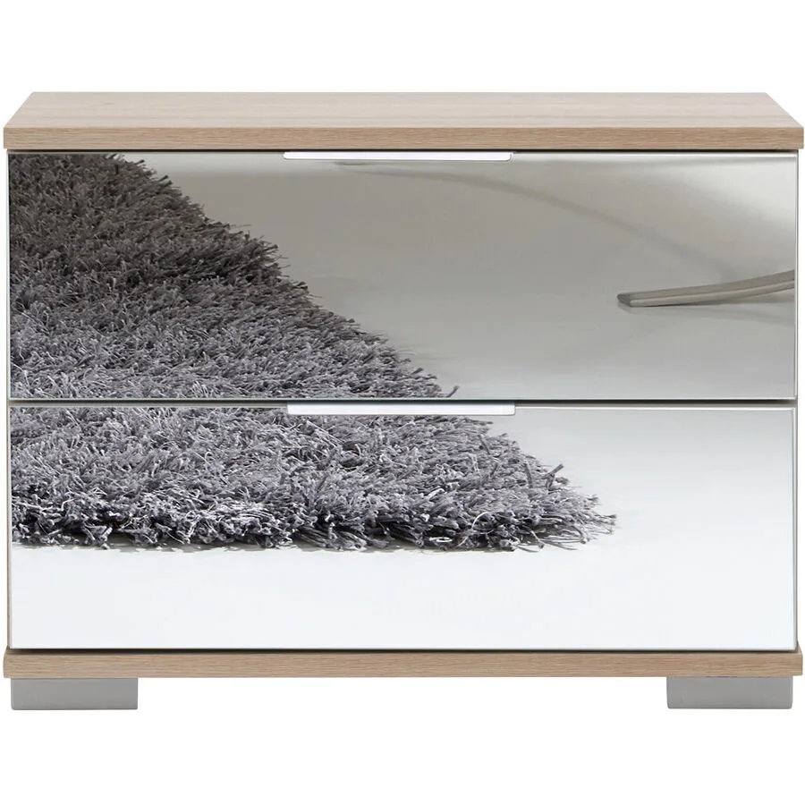 Nachttisch Peyton C Spiegelglas Holzwerkstoff B 52 H 40 cm