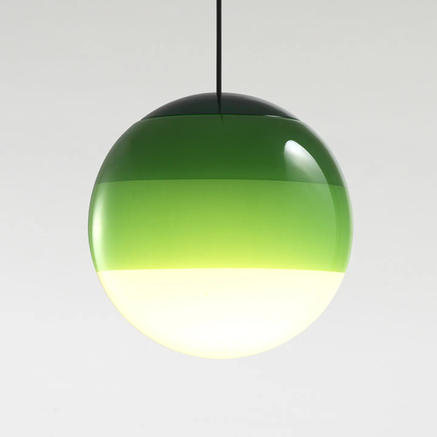 Dipping Light LED-Hängelampe Ø 30 cm grün - MARSET - Wohnzimmer - Design - Glas - Kugel