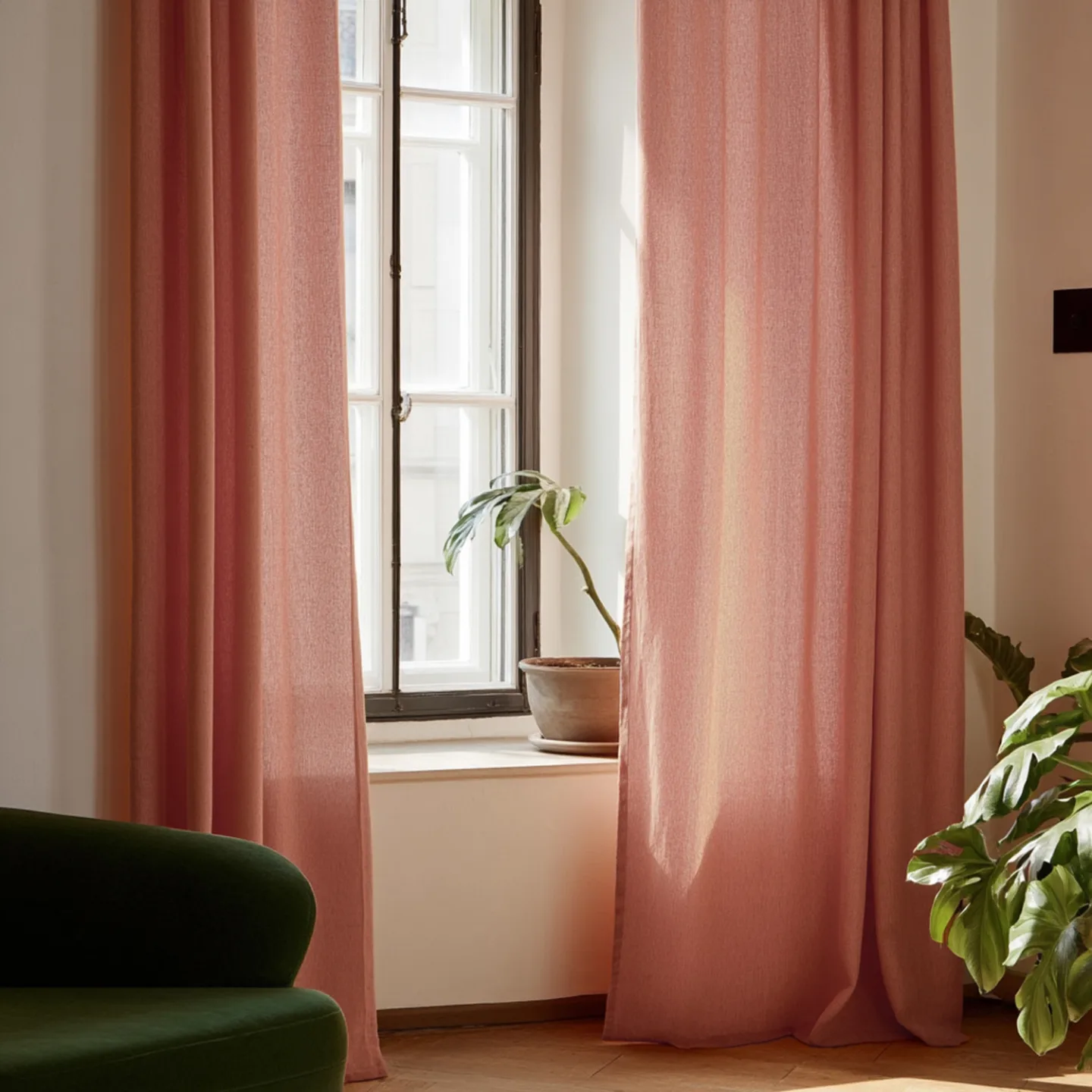 Gardiner - Lingardin Luana (rød) (Størrelse: 140 x 250 cm)
