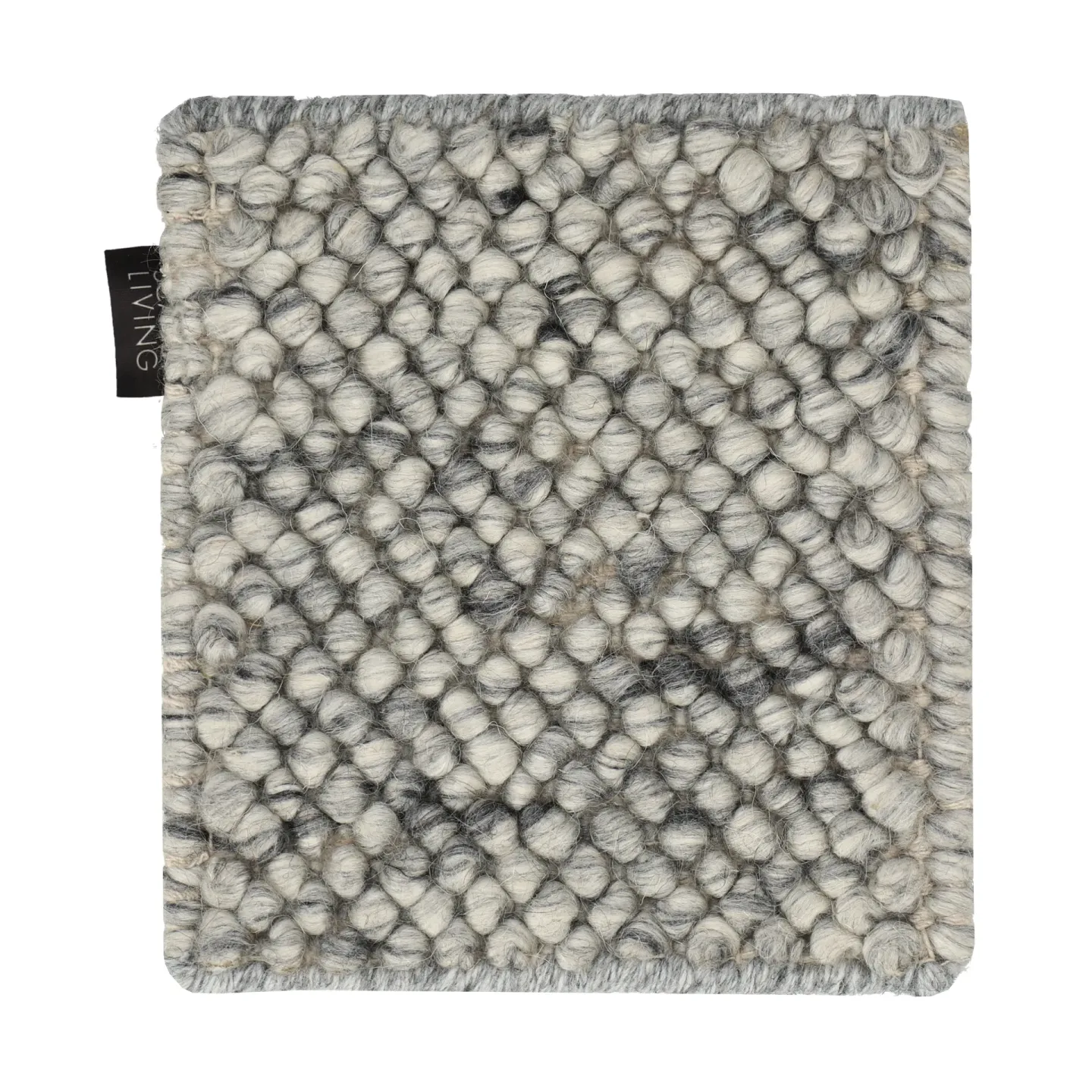 Material Samples Teppichmuster Flock Wollteppich Naturgrau