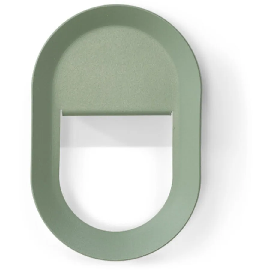 Spinder Design Haken Manta dusty green Stahl H 15.3 cm 1