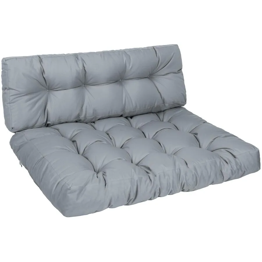 Kissen-Set COCON Grau Polyester B 120 T 80 cm