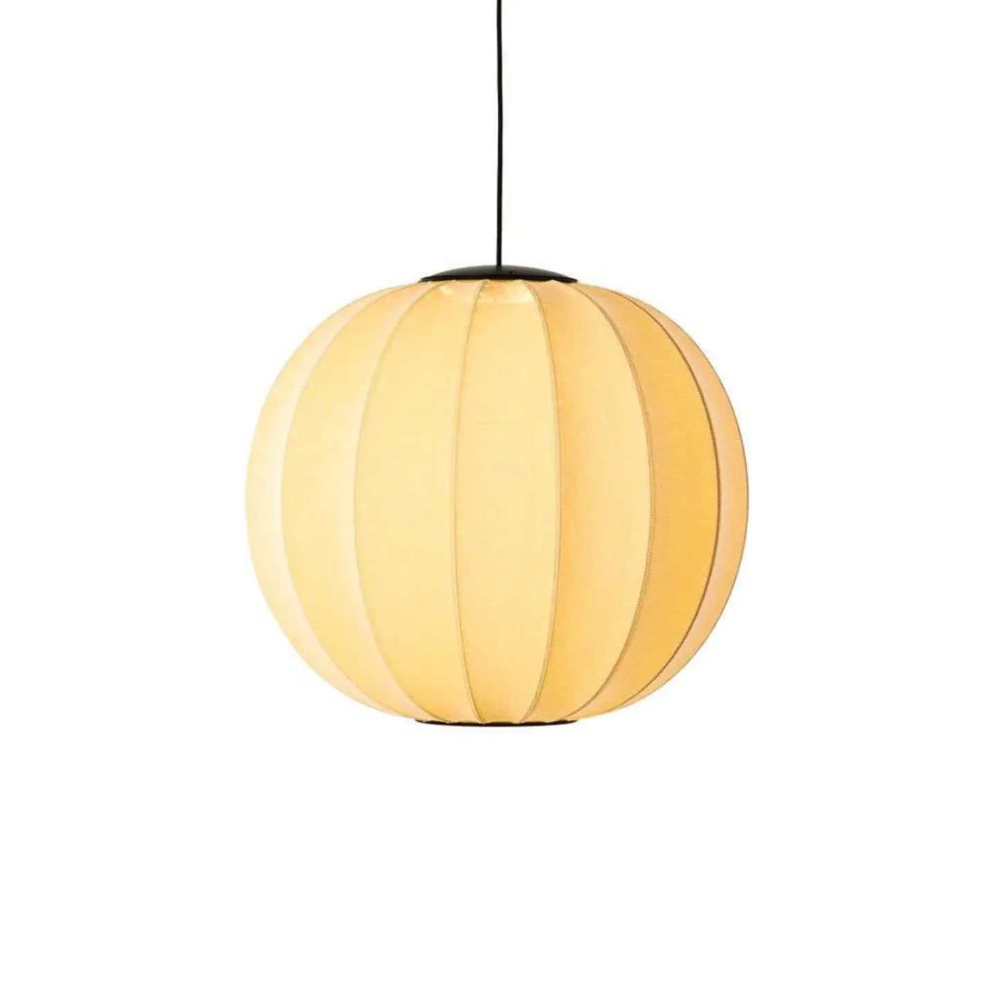 Knit-Wit 60 Round LED Pendel Sunrise - Made By Hand - Soveværelse - Stof / tekstil