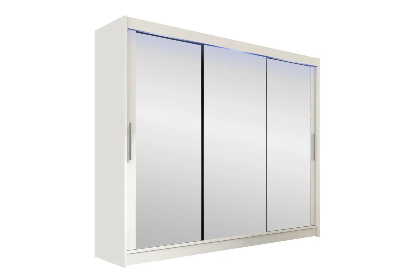 Sia Garderob med Spegel 250x215 cm - Vit