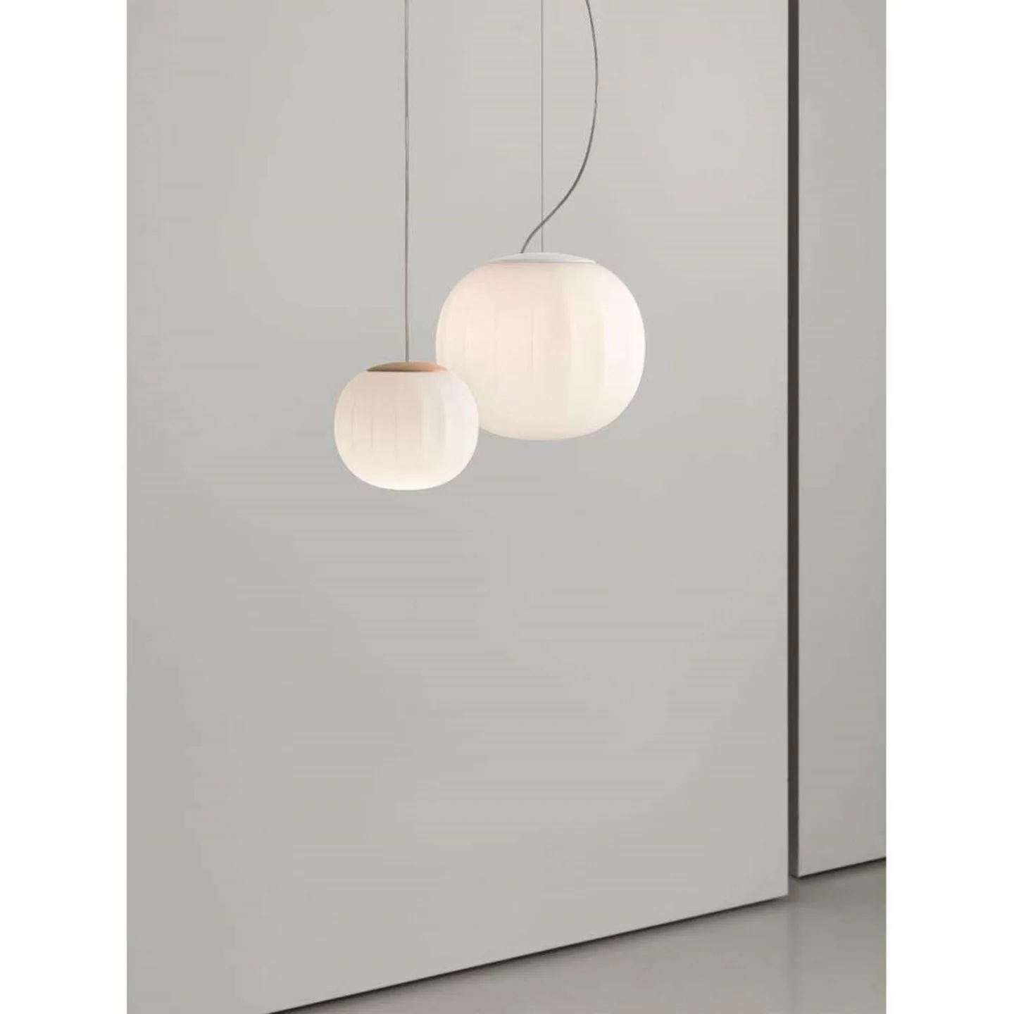 Lita Taklampa Ø42 Ash Wood - Luceplan - Vardagsrum - Glas