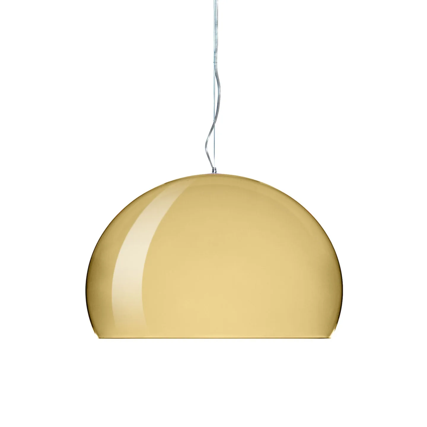 Kartell - FL/Y Metal Gold - Pendellampor - Ferruccio Laviani - Guld - Plast