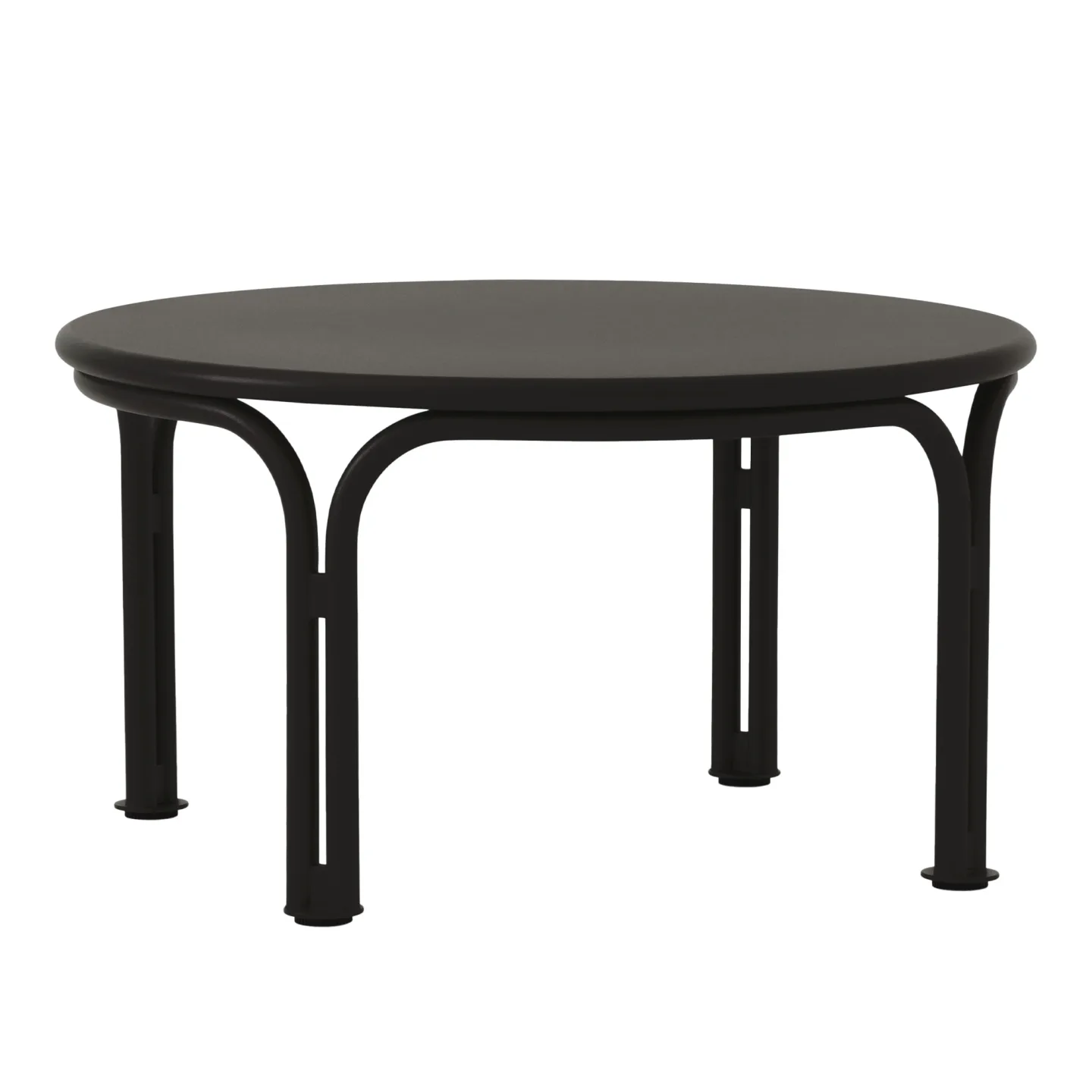 &Tradition - Thorvald Outdoor Coffee Table SC108 Ø70 cm Warm Black - Soffbord utomhus - Space Copenhagen - Metall