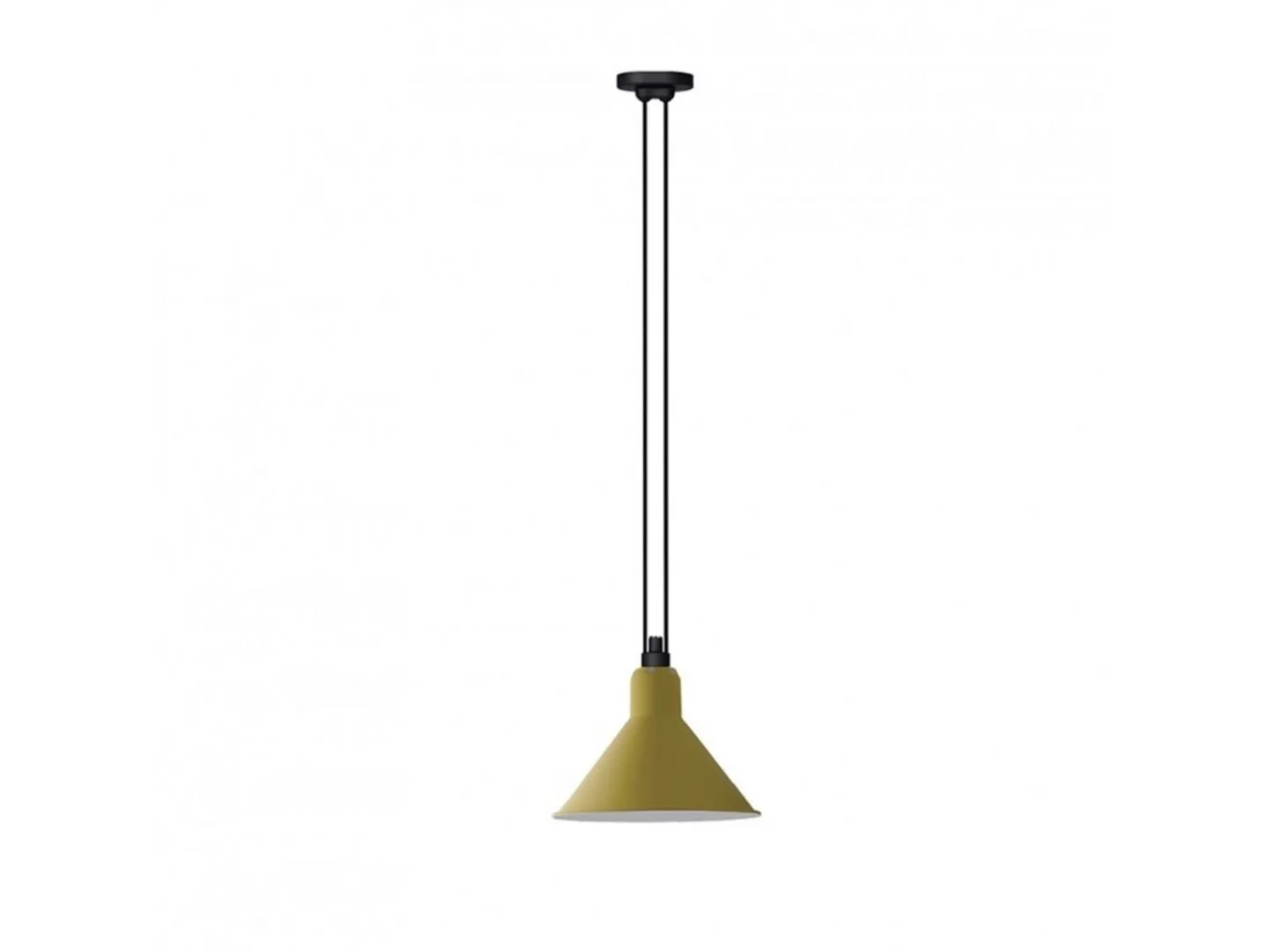 322 XL Pendelleuchte Konisch Gelb - Lampe Gras - Wohnzimmer - Metall