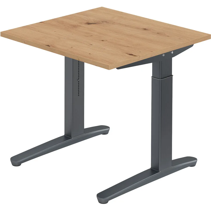Schreibtisch Office Asteiche Holzwerkstoff B 80 T 80 cm