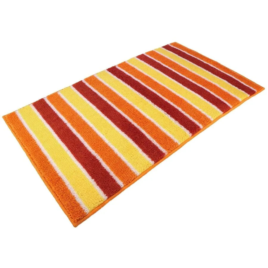 Vossen Badteppich Fancy orange Polyacryl 60 x 100 cm Rechteckig