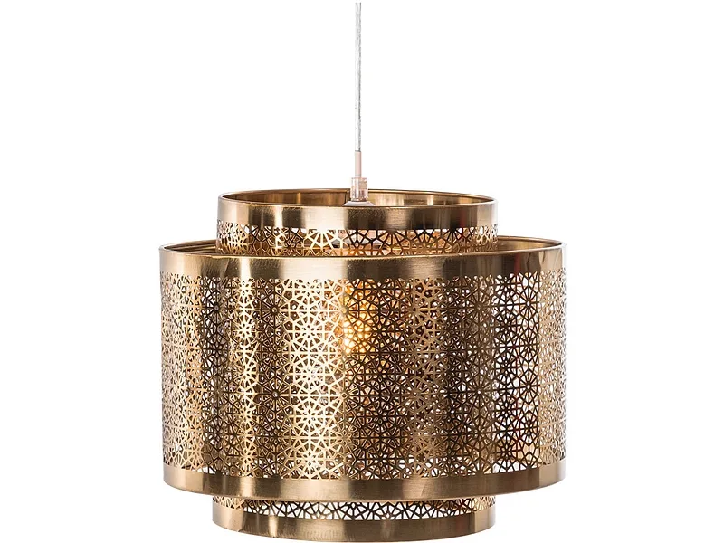 Hängelampe SANELA 34x130cm 40W goldfarben