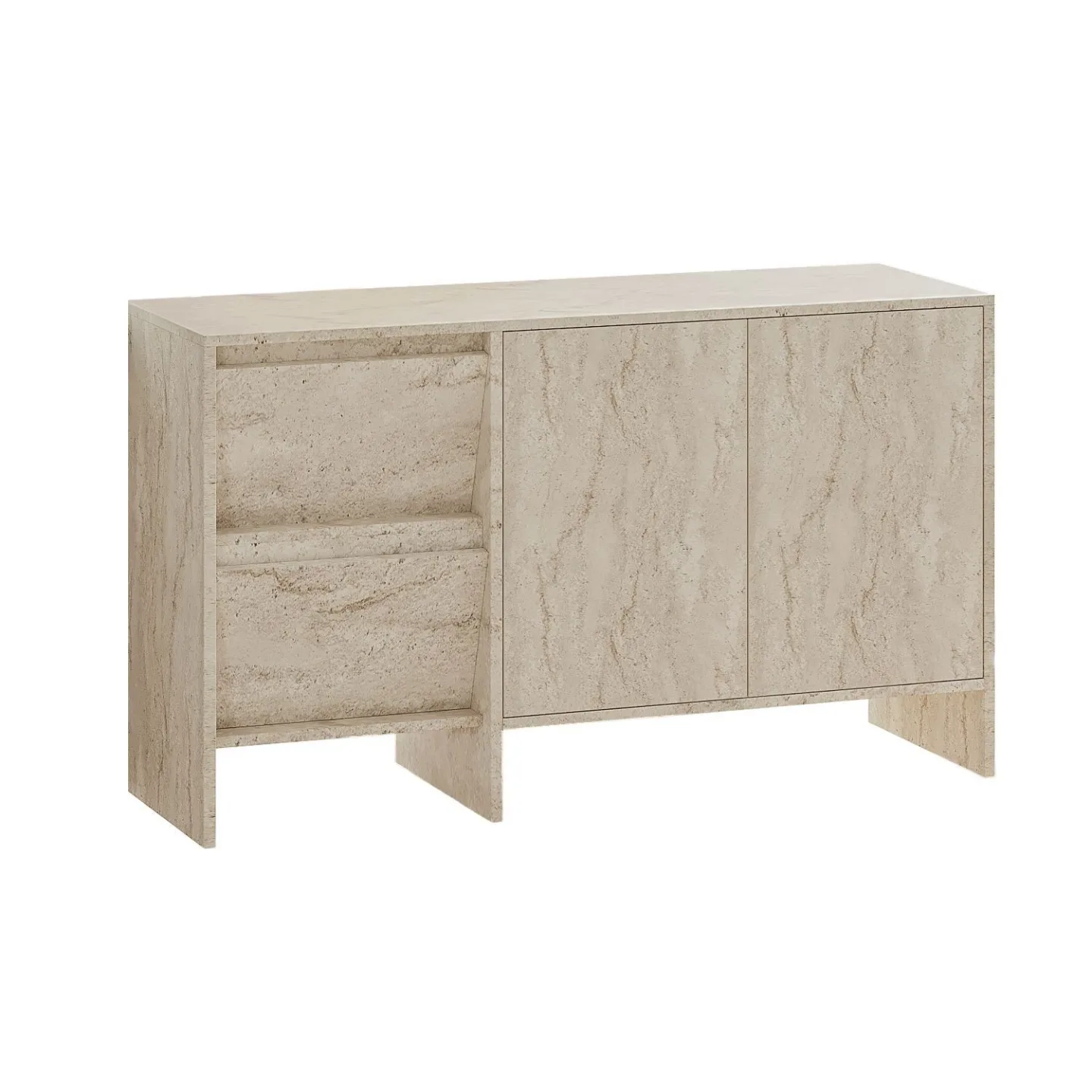 Crala Konsol 130x81,8x44 cm - Travertin