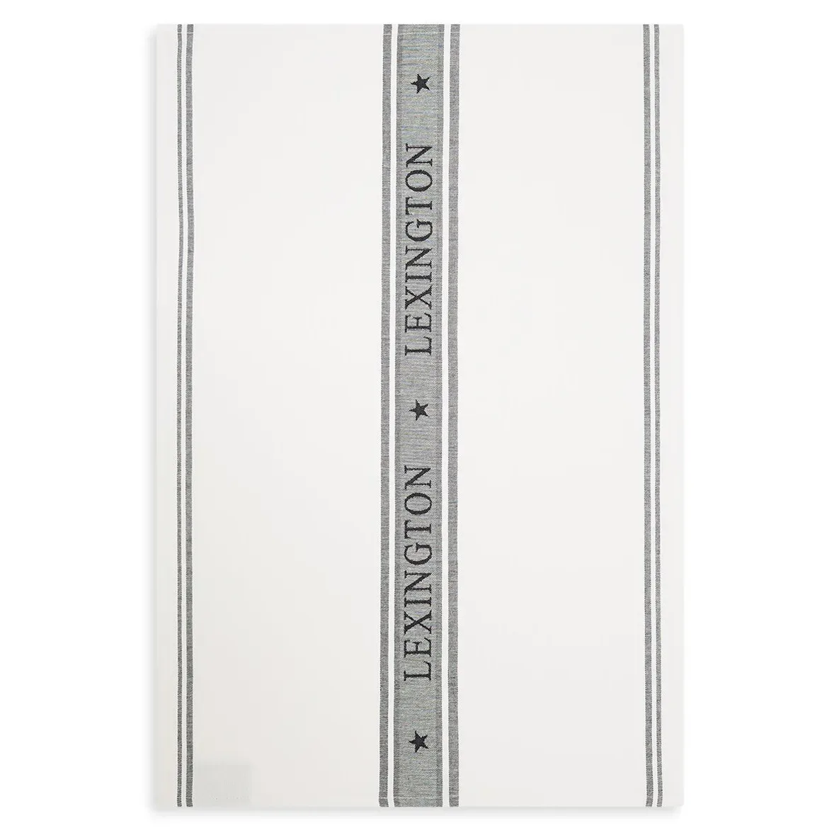 Lexington Icons Star kökshandduk 50x70 cm White-black