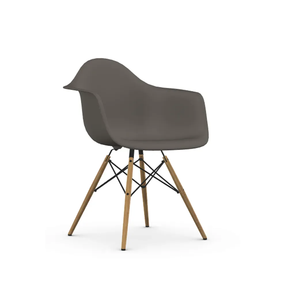 Vitra Eames Plastic Armchair RE DAW stol 56 granite grey-ash