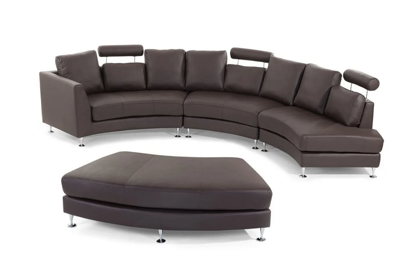 Rotunde Divansoffa 448 cm - Brun