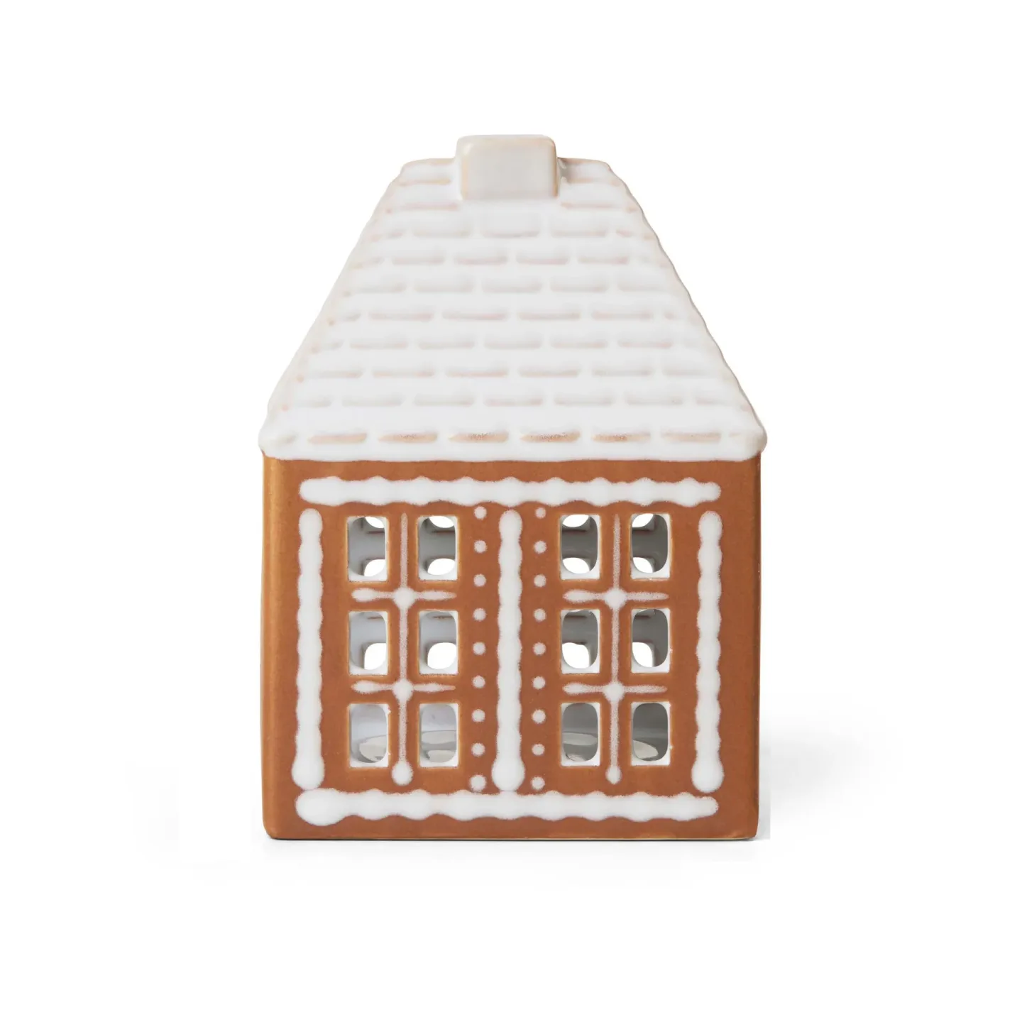 Kähler Gingerbread ljushus liten 11 cm Brun