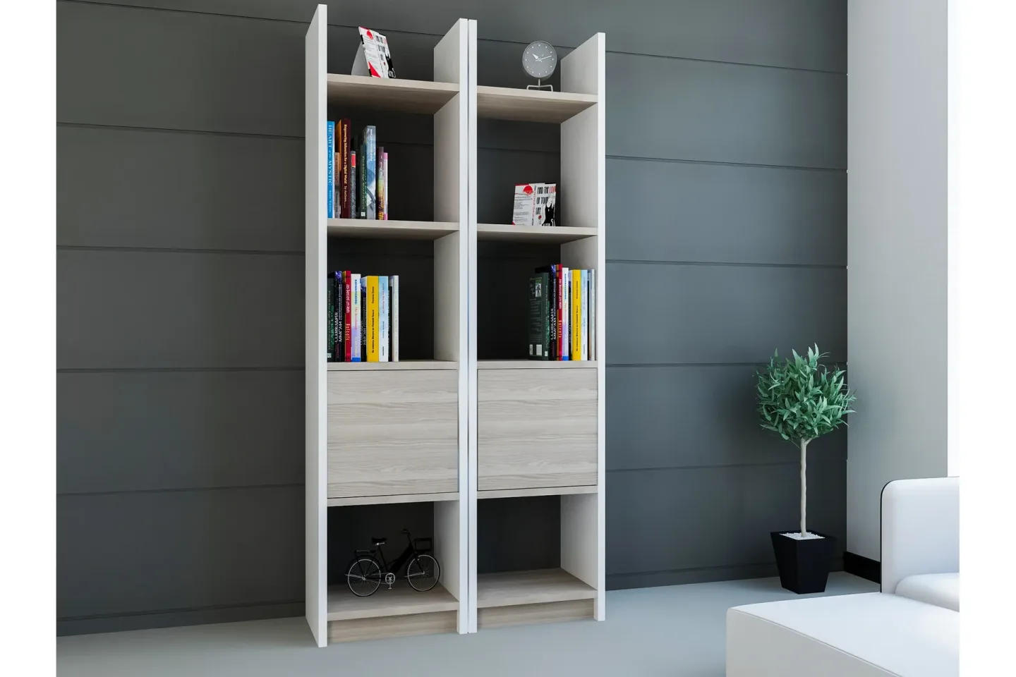 Decorotika Bokhylla - Vit