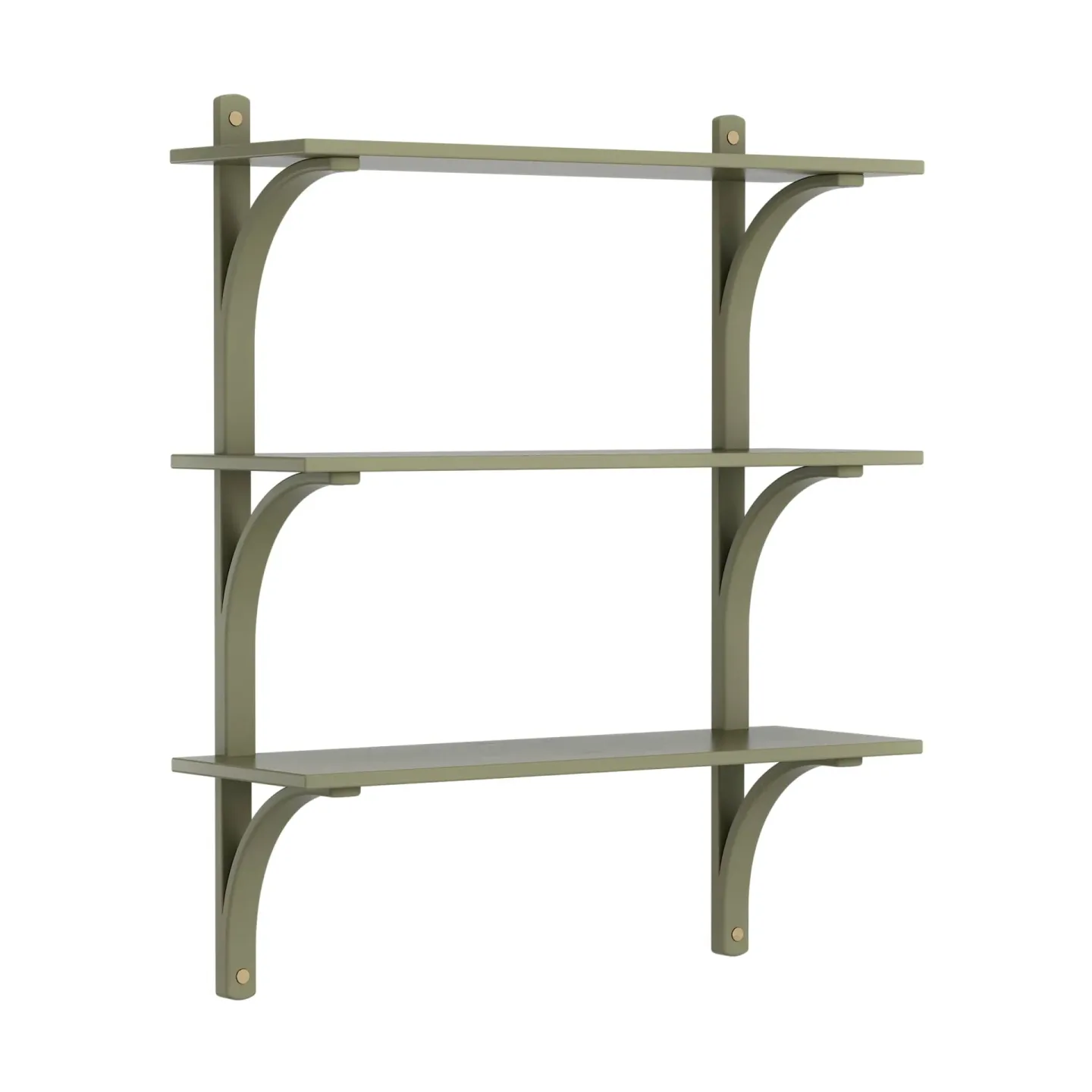 Swedese Levi Regal 3 Fachboden Moss green-aluminium, 90 cm