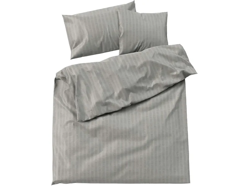 LOTUS Bettbezug SATIN SEERSUCKER 160x210cm baumwollsatin