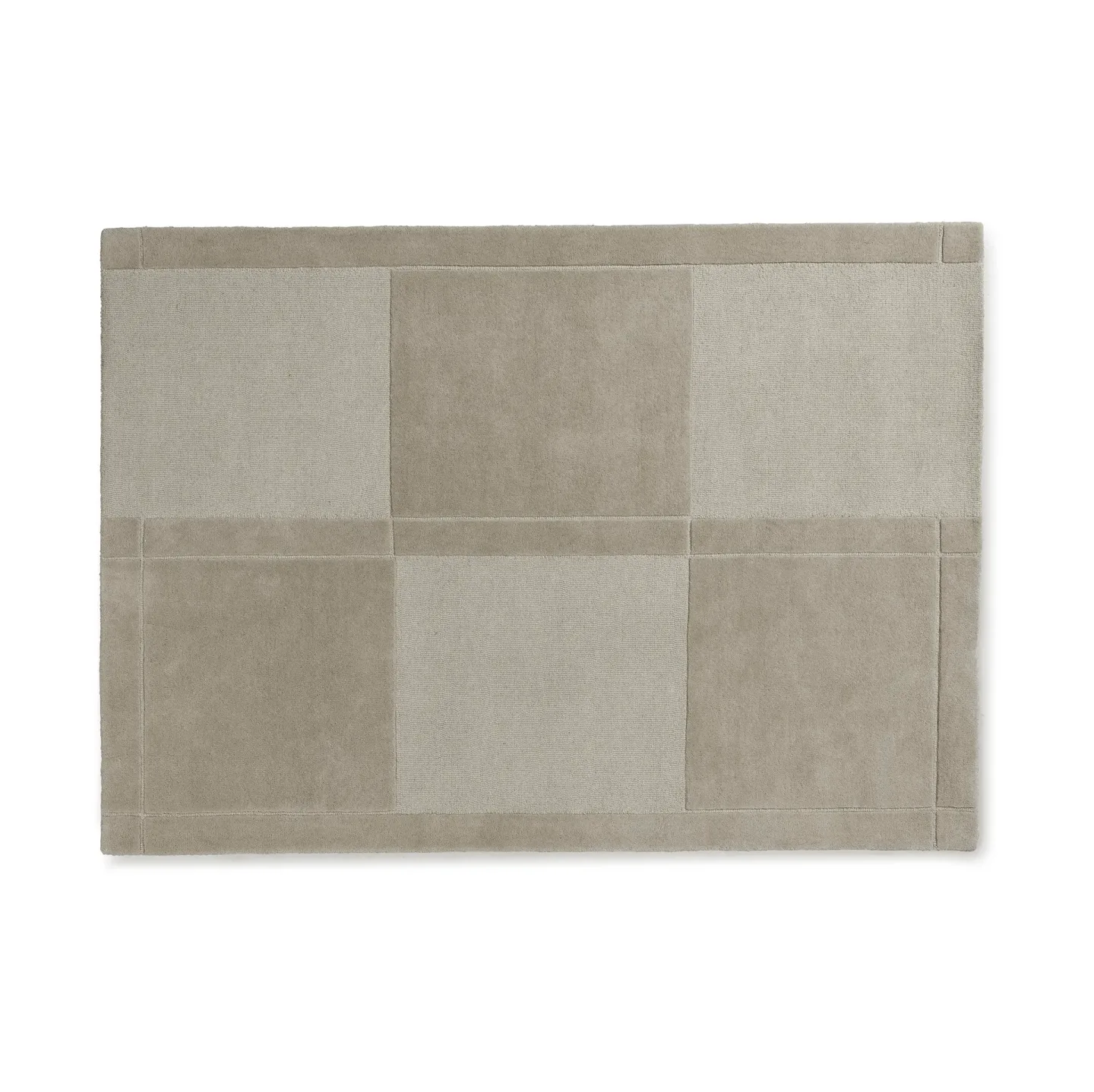 Normann Copenhagen Level Wollteppich Warm grey, 250x350 cm
