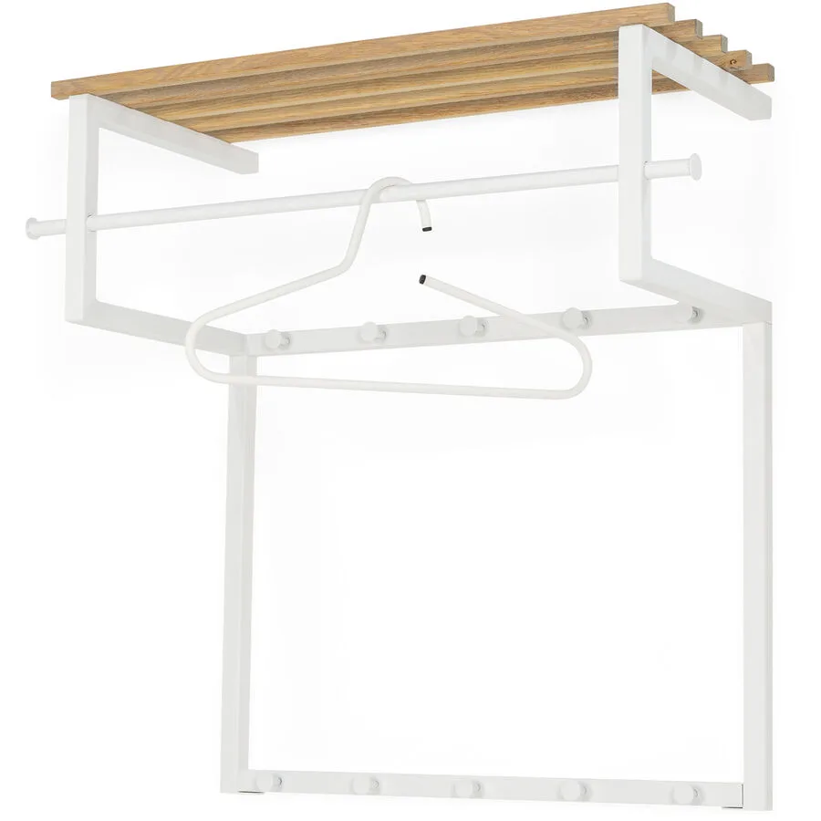 Spinder Design Garderobe Arya weiss Eiche B 76 T 34 H 76 cm