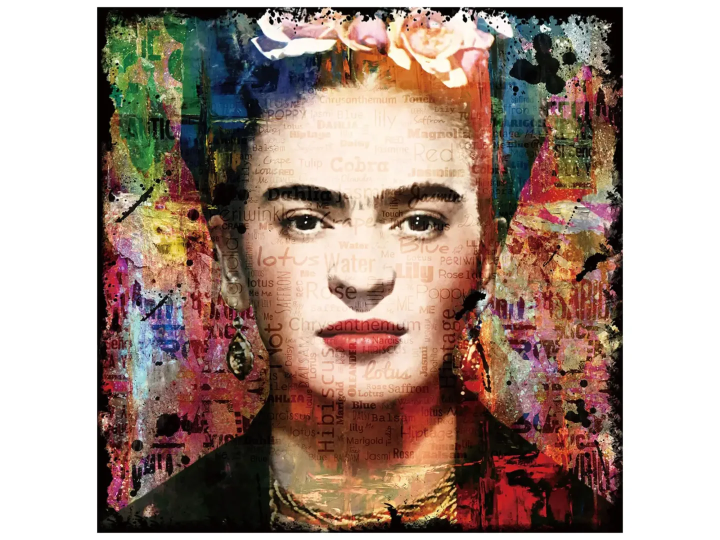 image LAND Digitaldruck auf Glas Pop Art Von Mexikanischer Frau | Schubiger Möbel