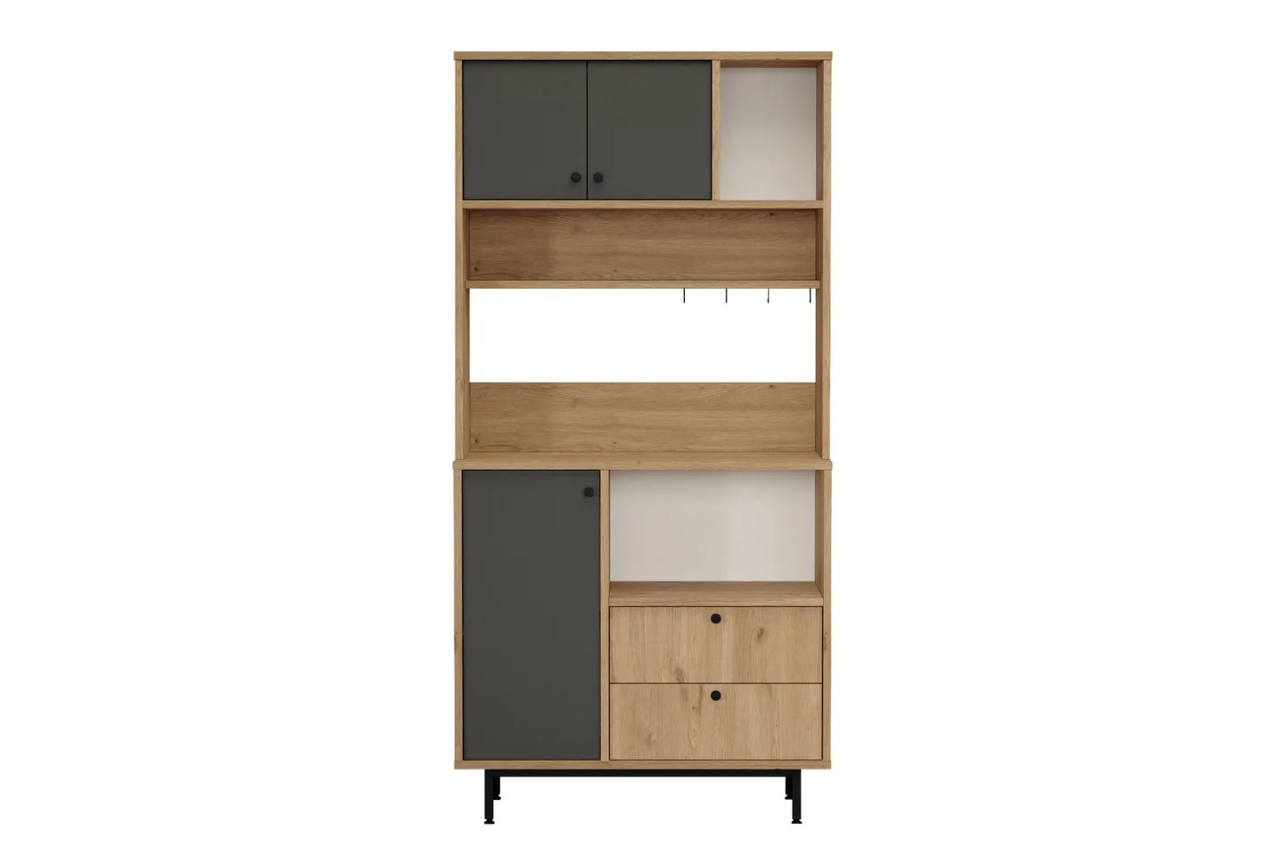 Donae Highboard - Ek/Antracit