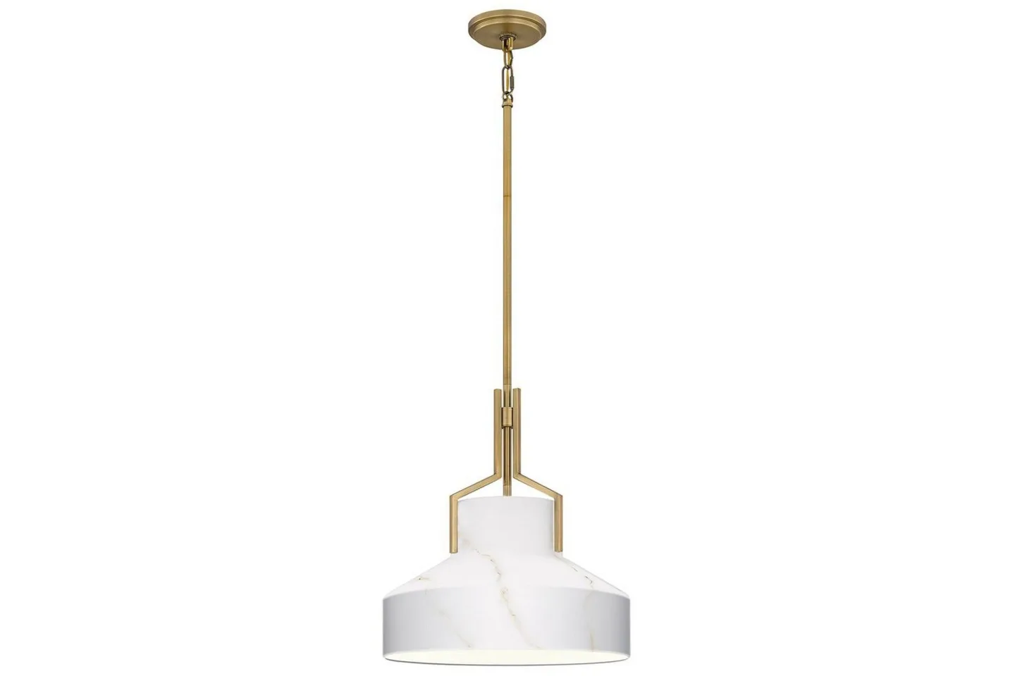 Brecken Quoizel Taklampa - Brass||White