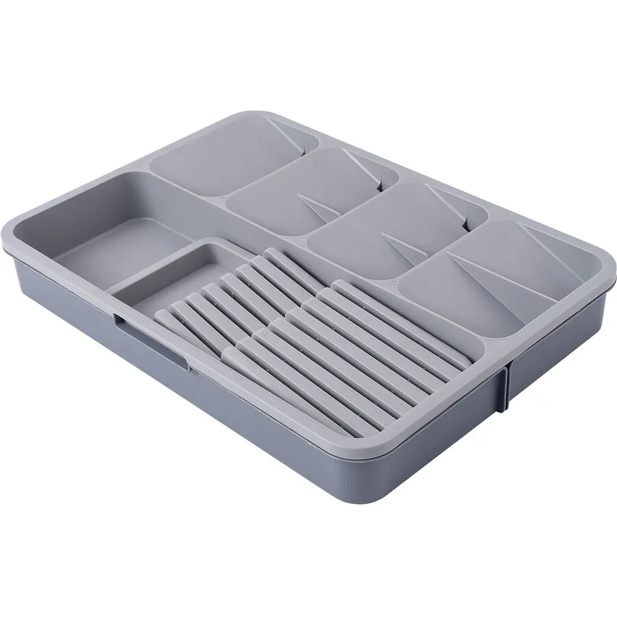 Besteckeinsatz Grau Polypropylen B 29 cm H 5.5 cm