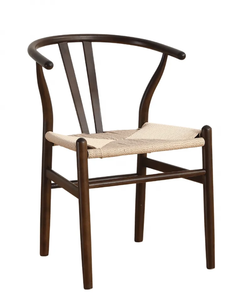 Stol - Alta (valnøtt/beige) - 2 stk (Størrelse: Standard)