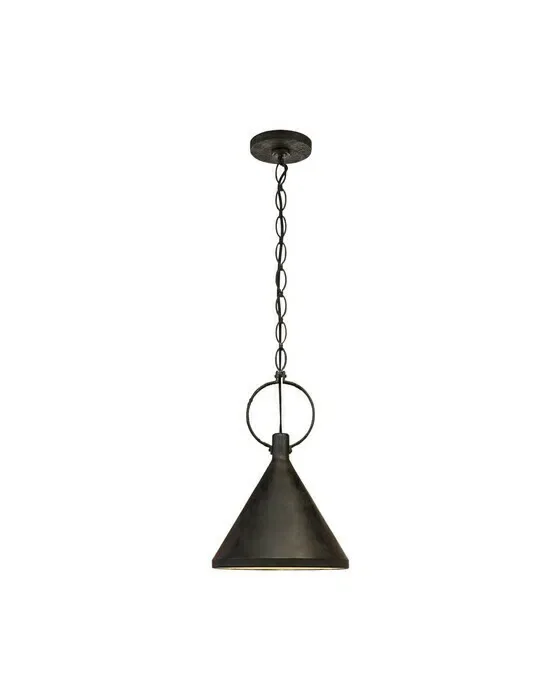 Limoges Medium Pendant Natural Rust/Black Shade