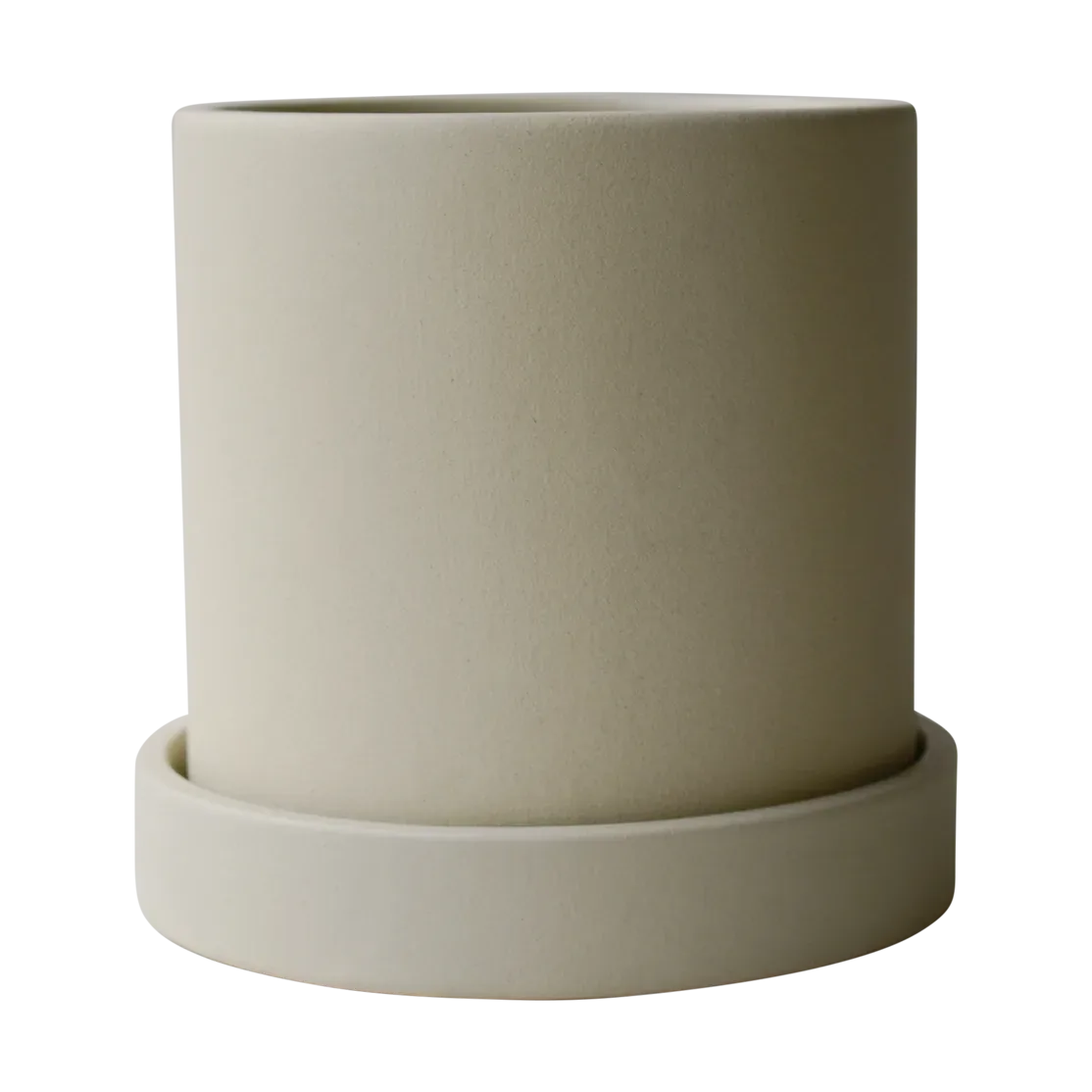 DBKD Grow Blumentopf Ø10cm mit Untersetzer Sandy creme