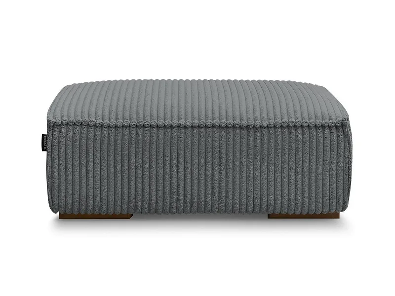 Hocker BOBOCHIC CHELSEA 68x100x40cm cord-stoff dunkelgrau