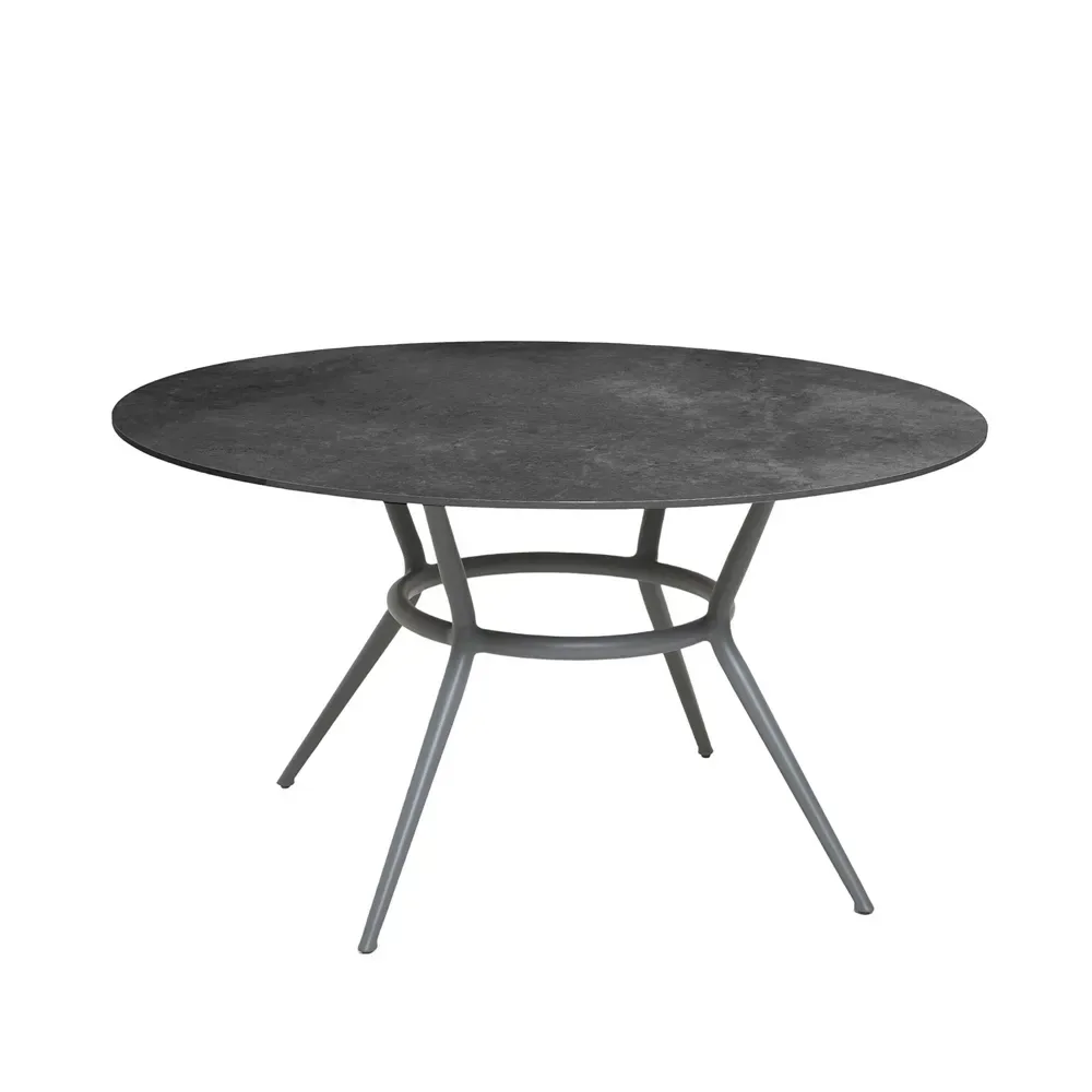 Cane-line Joy matbord runt Fossil black-ljusgrå Ø144 cm