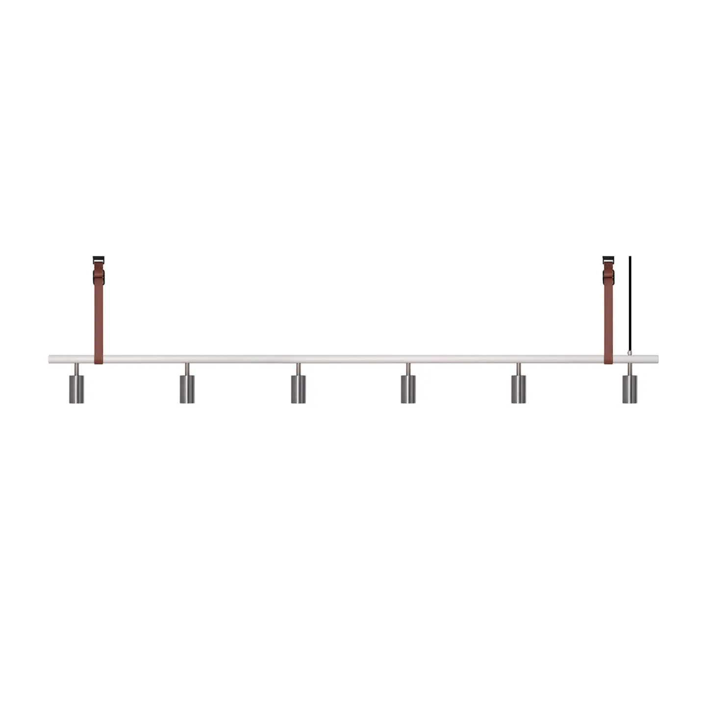 Rubn - Long John 6 White/Steel / Brown leather - Takkronor - Niclas Hoflin - Silver,Vit