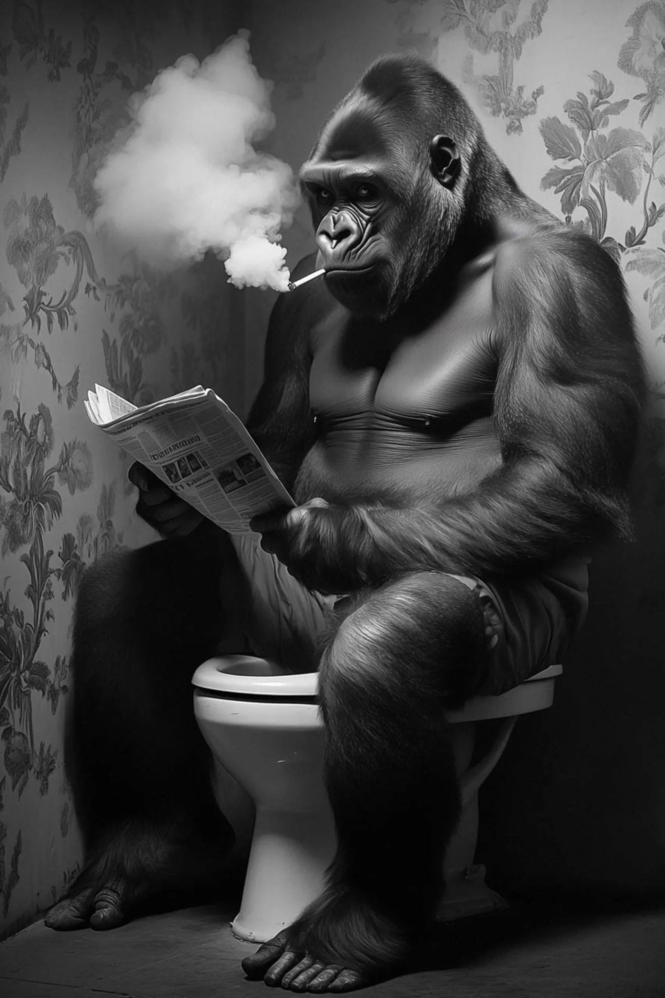 image LAND Glasbild Gorilla's Restroom | Schubiger Möbel