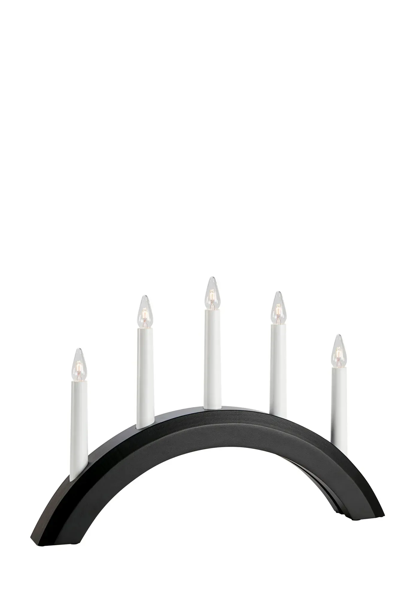 Avento Adventskerzenhalter Schwarz 5 Lichter
