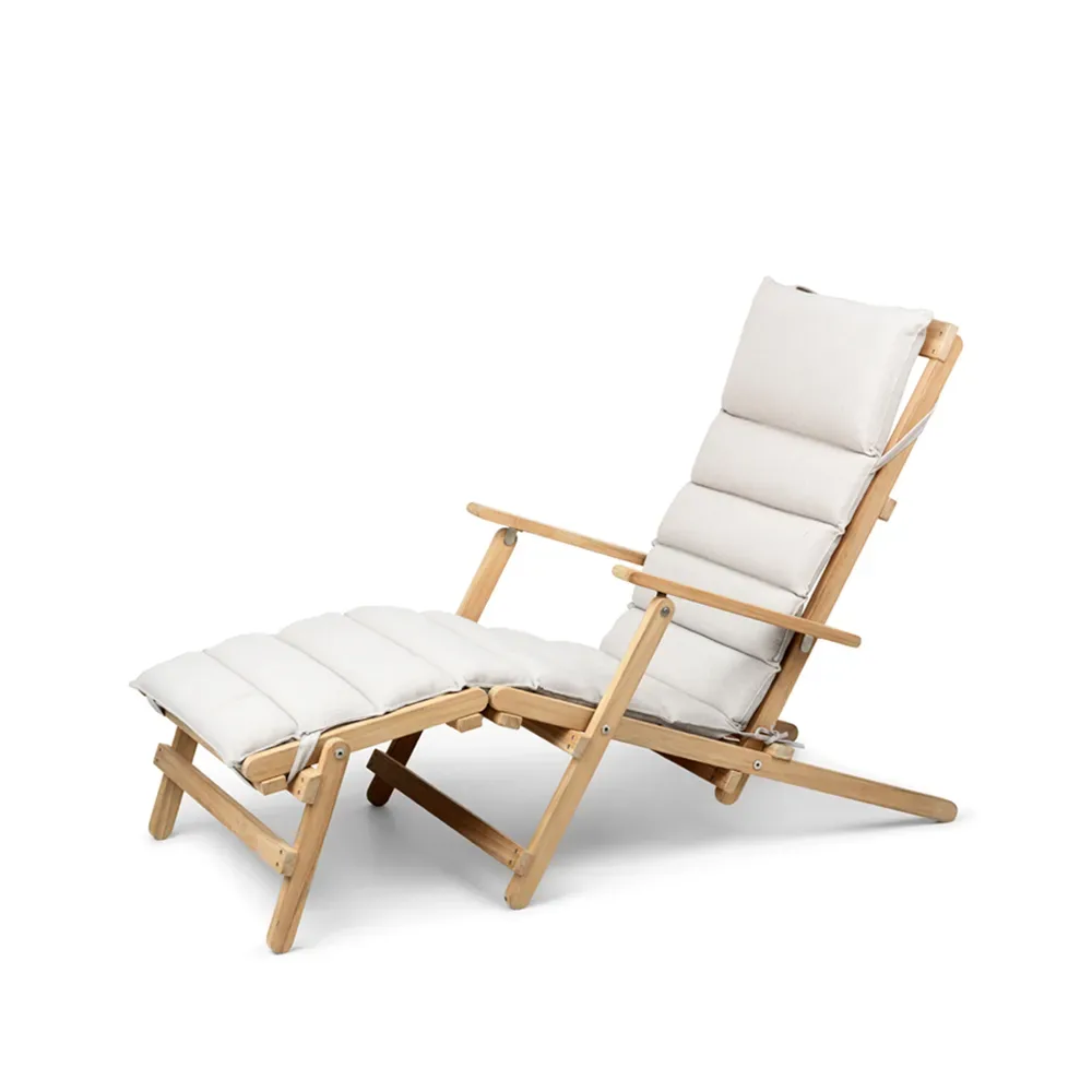 Carl Hansen & Søn BM5565 däckstol teak, inkl dyna