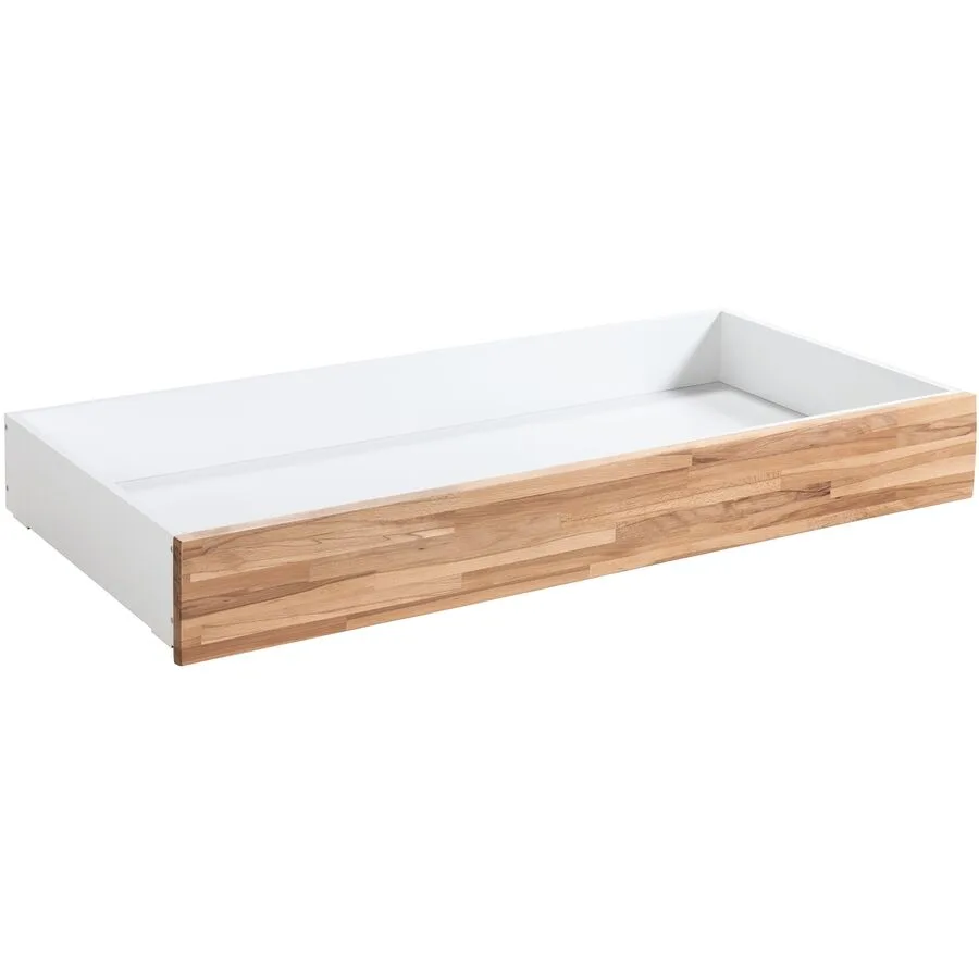 Hasena Bettschubkasten Roll-Box Eiche Bianco/Weiss Eiche/MDF Massivholz B 137 T 67 cm