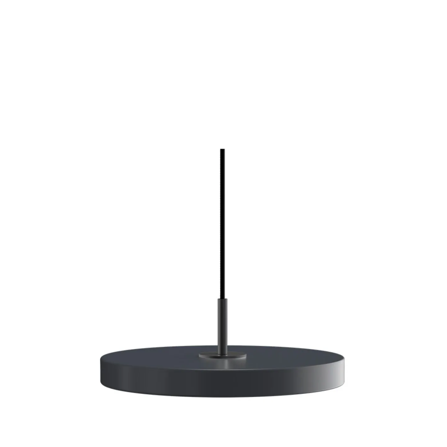 Asteria Plus pendellampa, Ø 30 cm, grå/svart - UMAGE - Vardagsrum - Metall