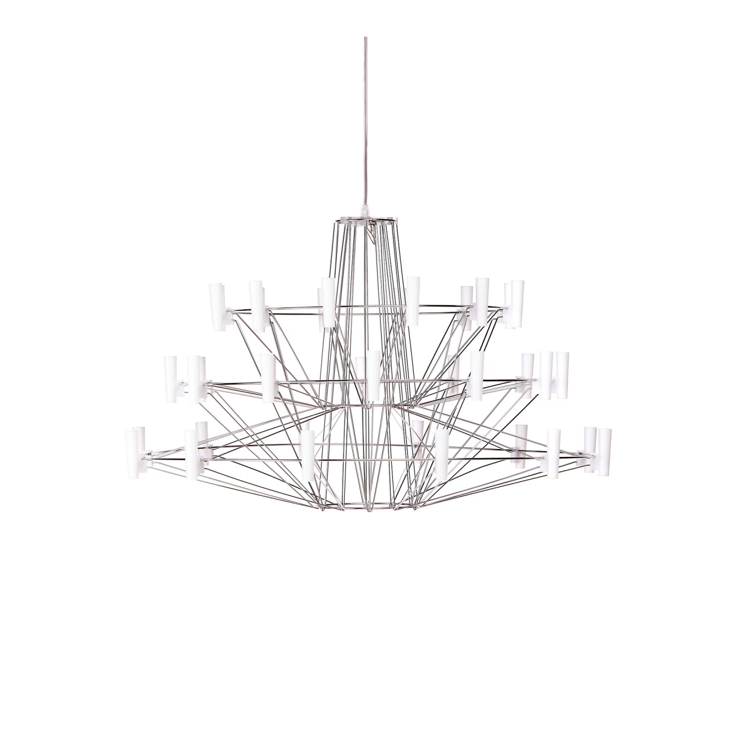 Moooi - Coppélia takkrona liten chrome med 36 LED-lampor - Takkronor - Arihiro Miyake - Silver